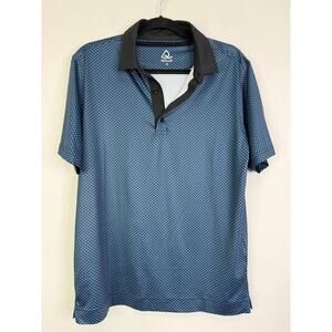 Deolax Men’s Blue Golf Polo Shirt Size Medium